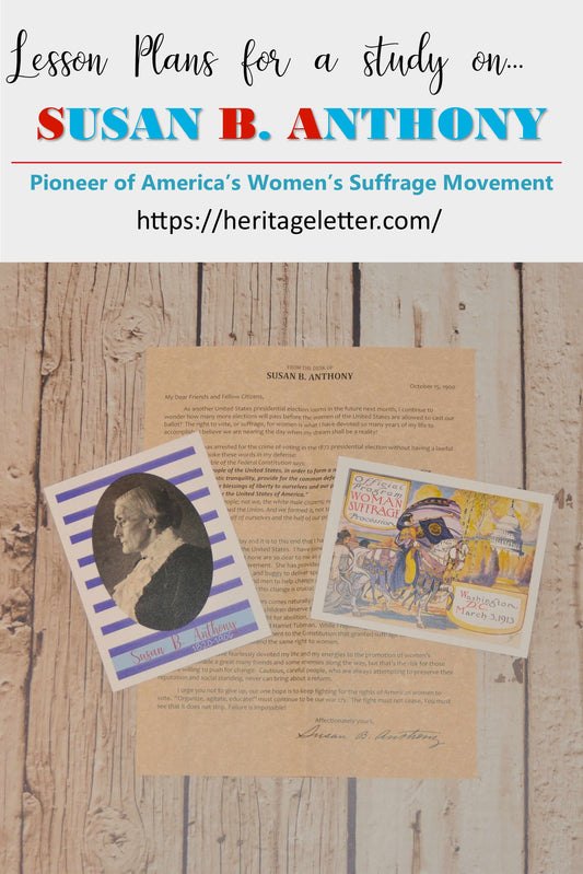 Susan B. Anthony Lesson Plans