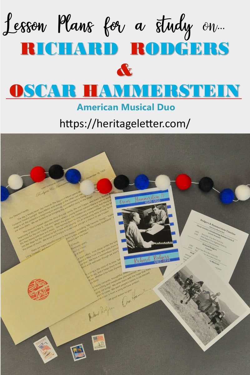 Rodgers & Hammerstein Musicals Lesson Plans Heritage Letter