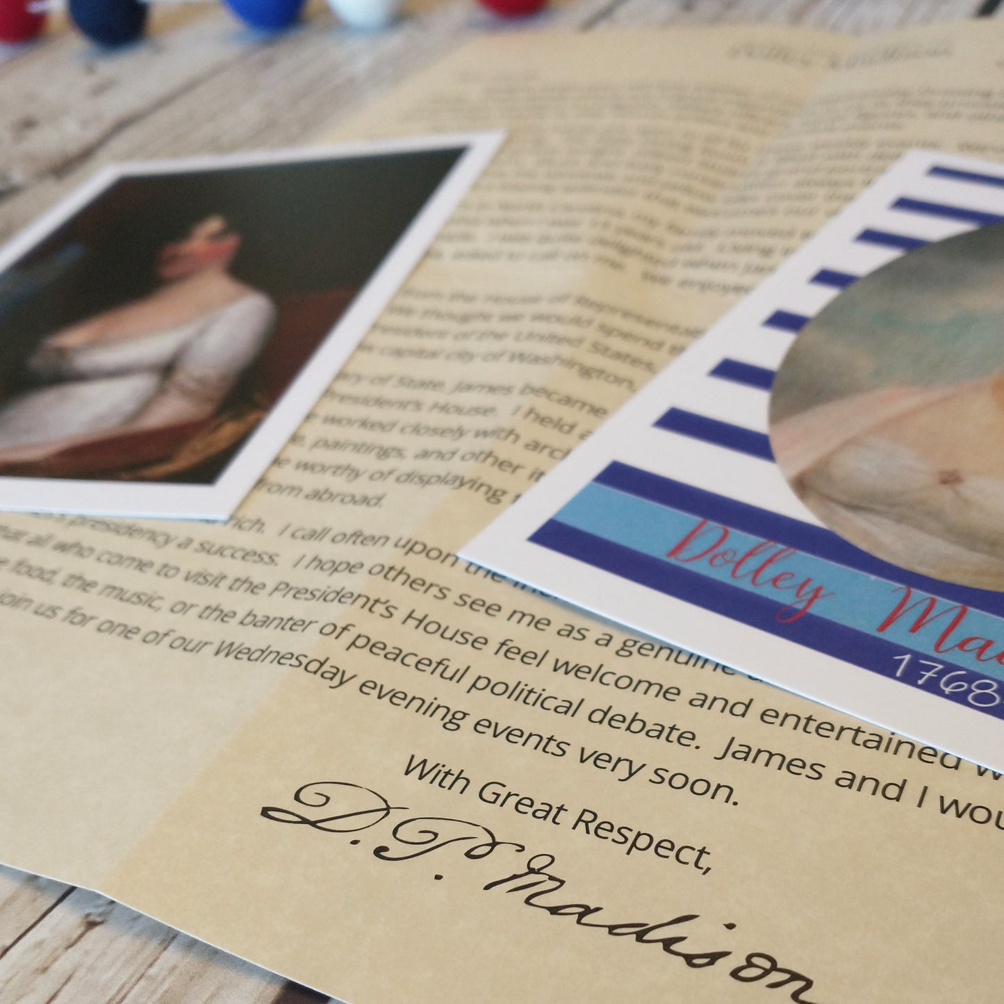 Dolley Madison Letter: Digital Download
