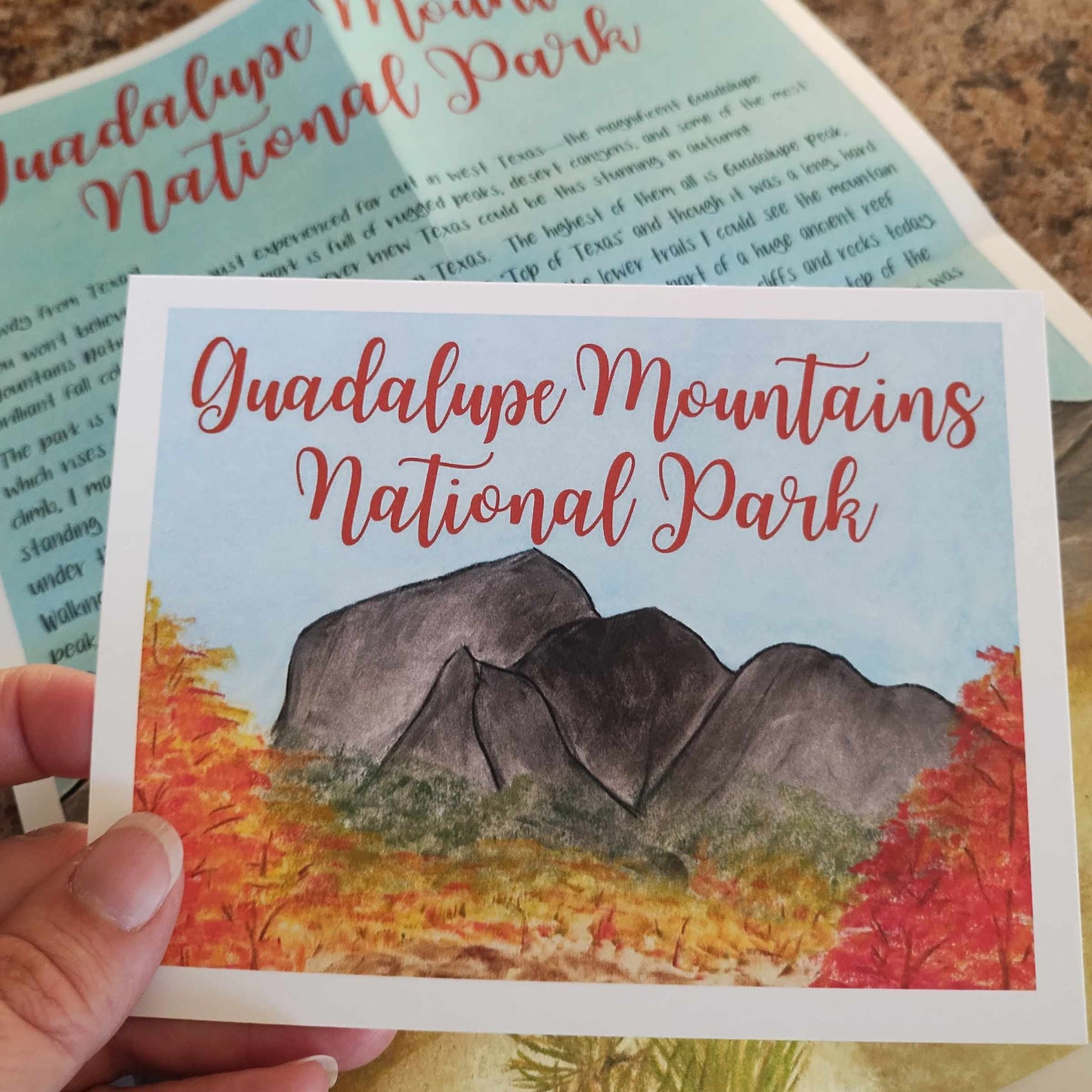 Guadalupe Mountains National Park Adventure Letter