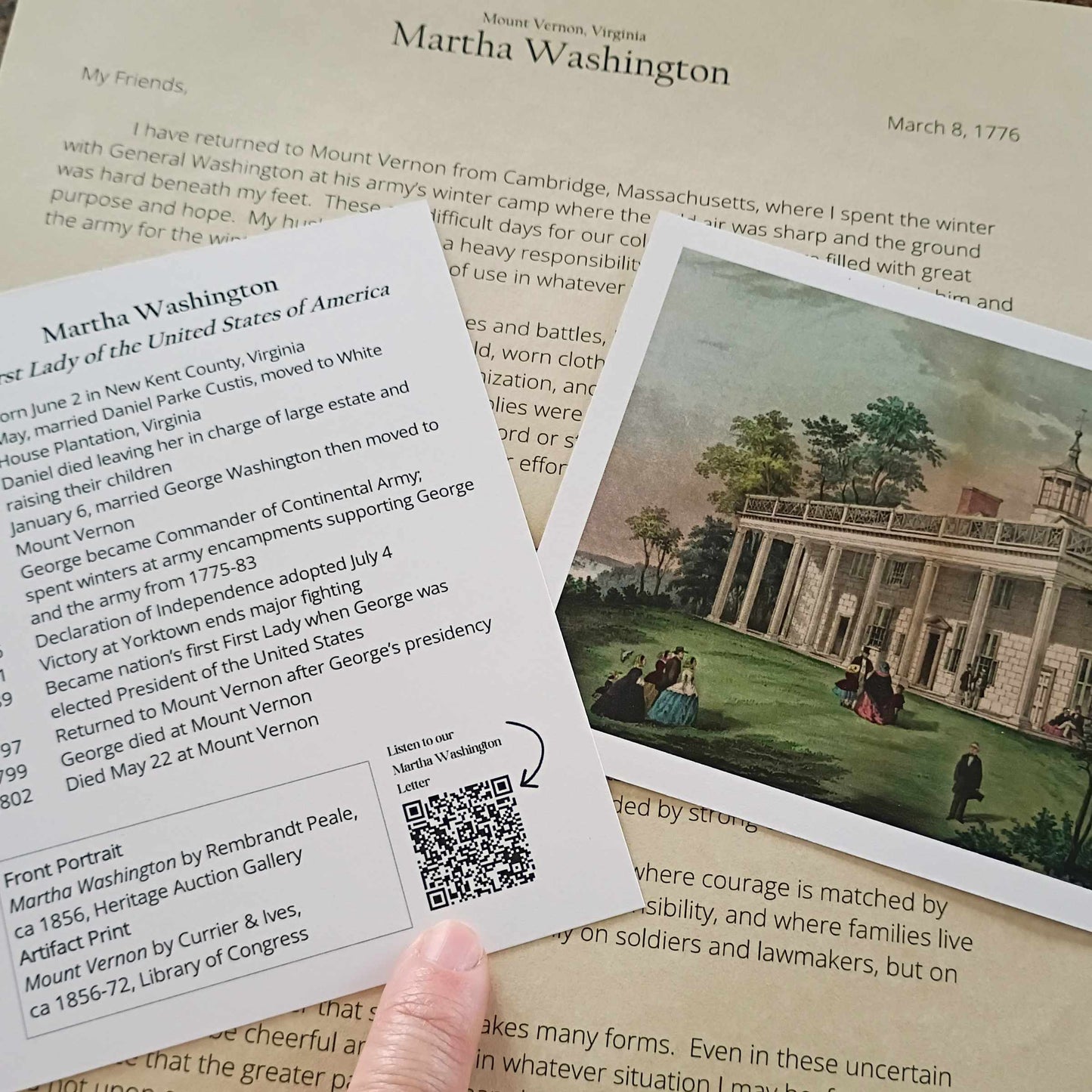 Martha Washington Letter