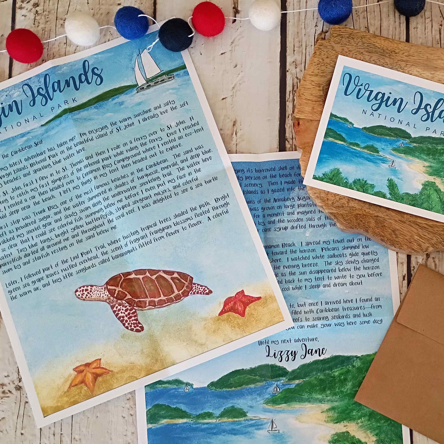 Virgin Islands National Park Adventure Letter