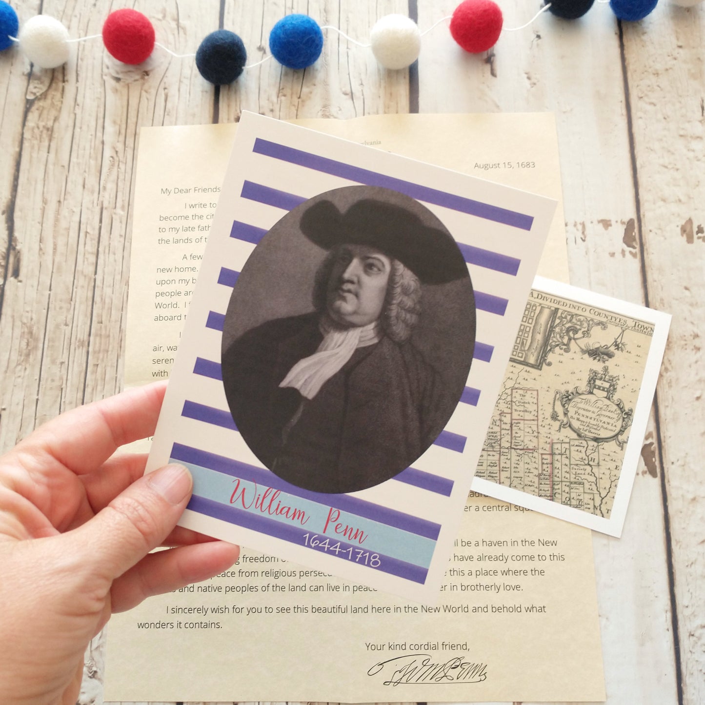 William Penn Letter: Digital Download