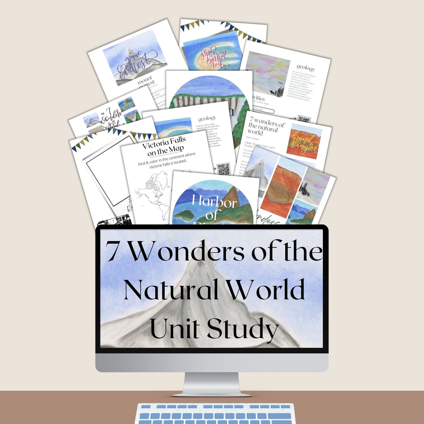7 Wonders of the Natural World Unit Study