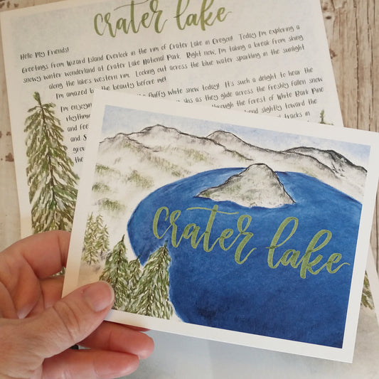 Crater Lake Postcard