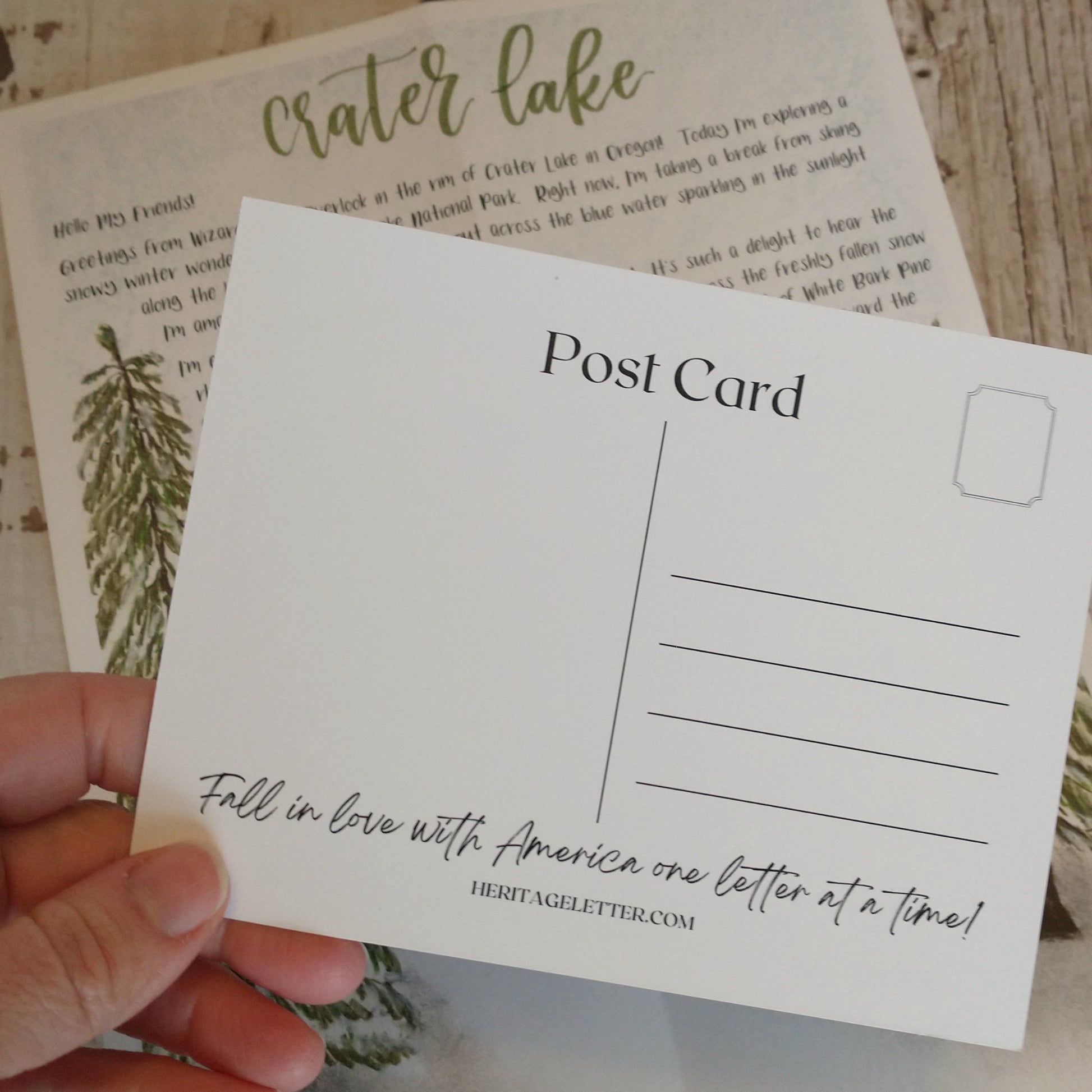 Crater Lake Postcard