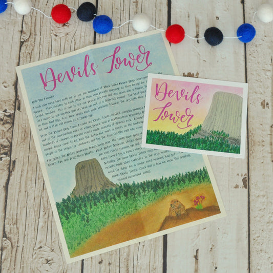 Devils Tower Letter: Digital Download