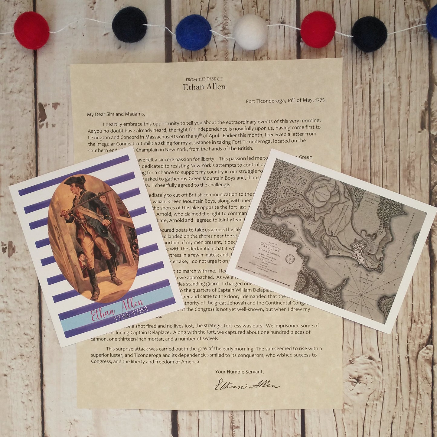 Ethan Allen Letter: Digital Download