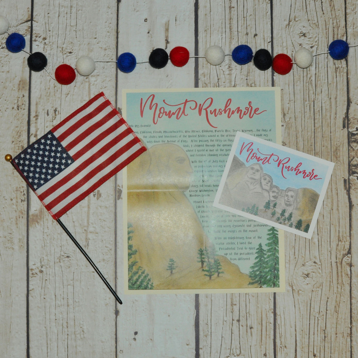 Mount Rushmore Letter