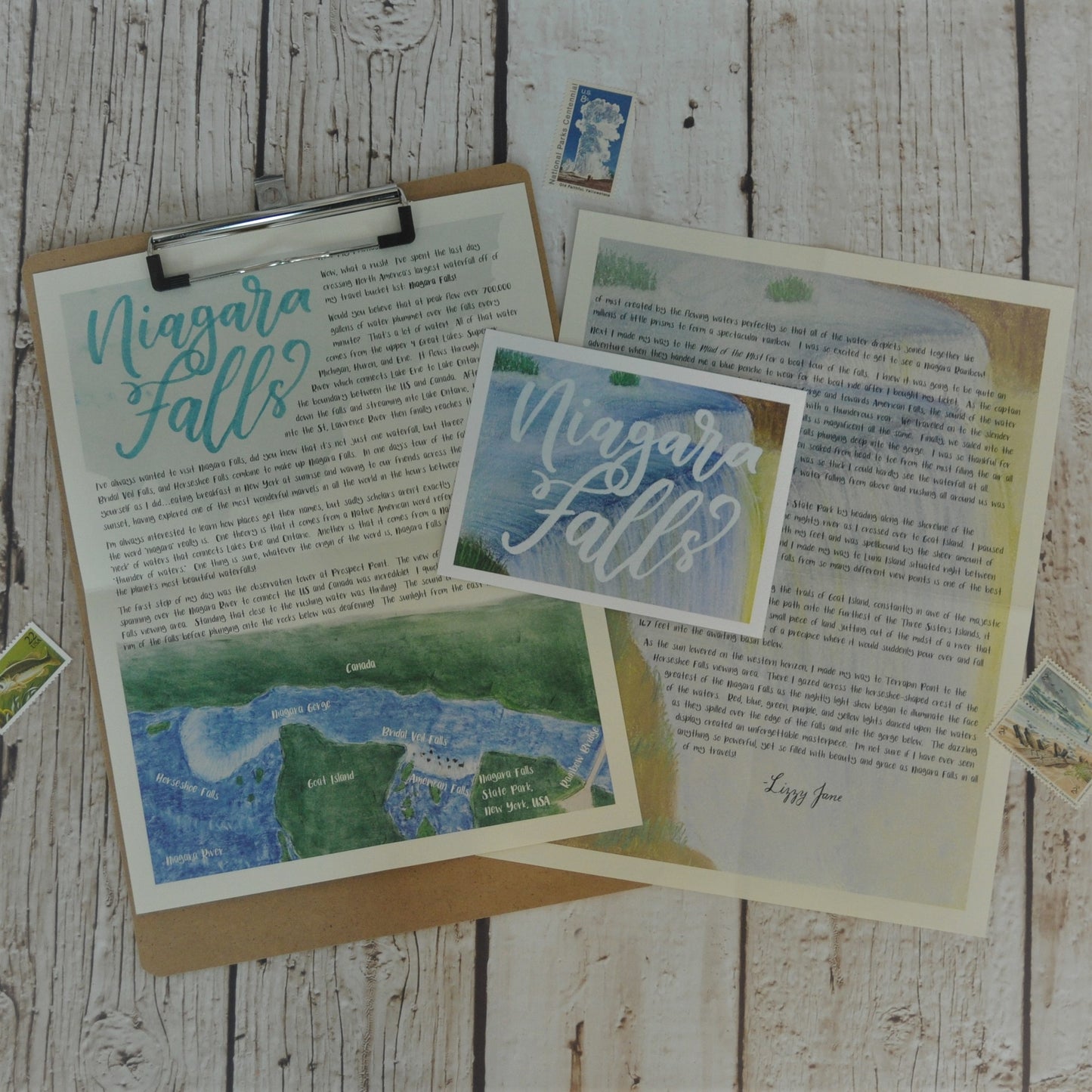 Niagara Falls Letter: Digital Download