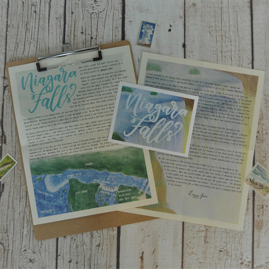 Niagara Falls Letter: Digital Download