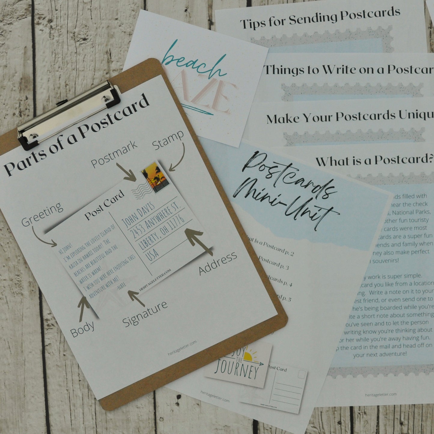 Postcards Mini-Unit