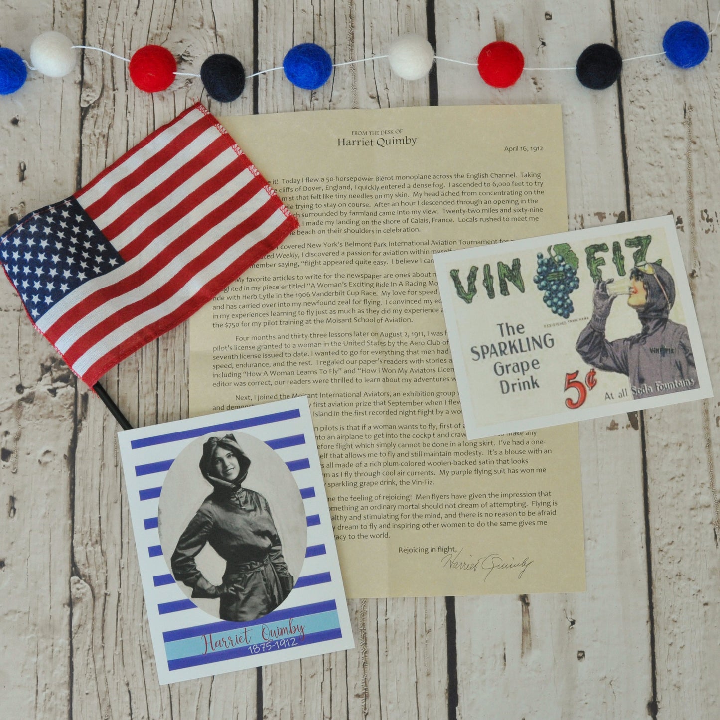 Harriet Quimby Letter