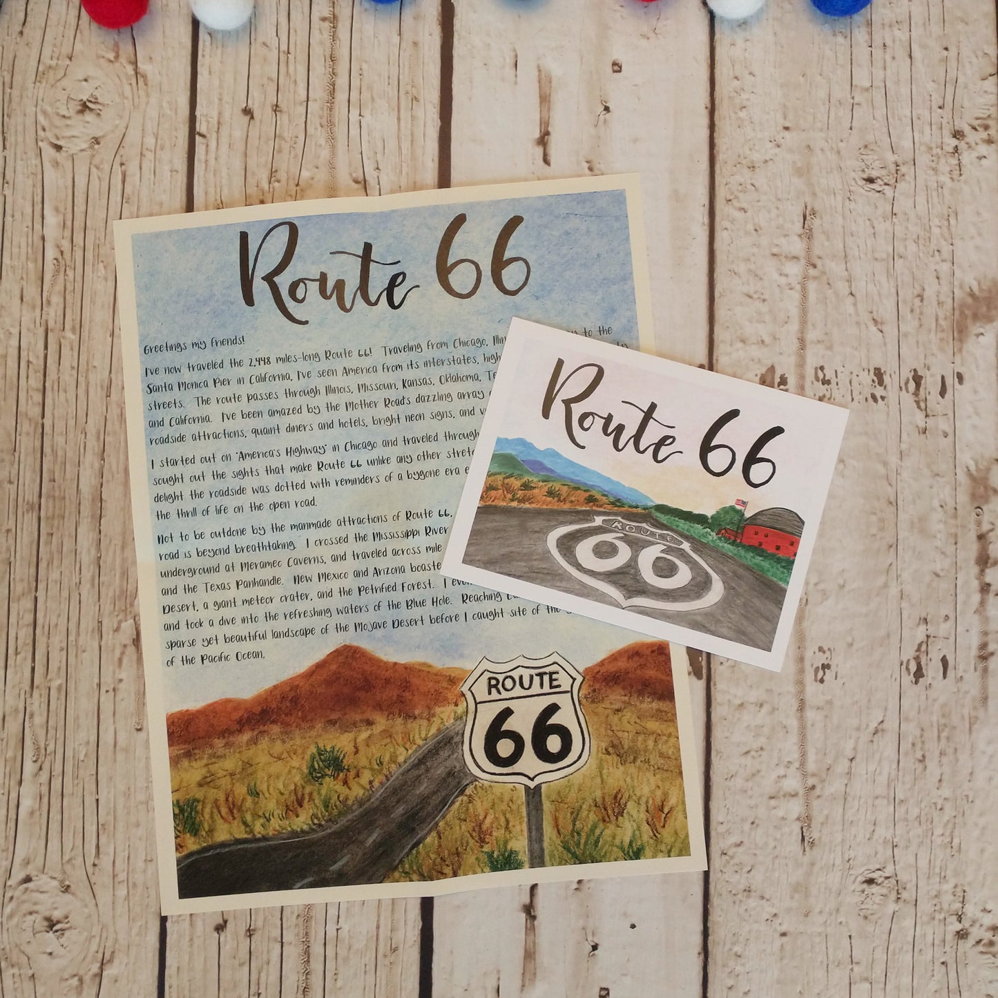 Route 66 Letter: Digital Download
