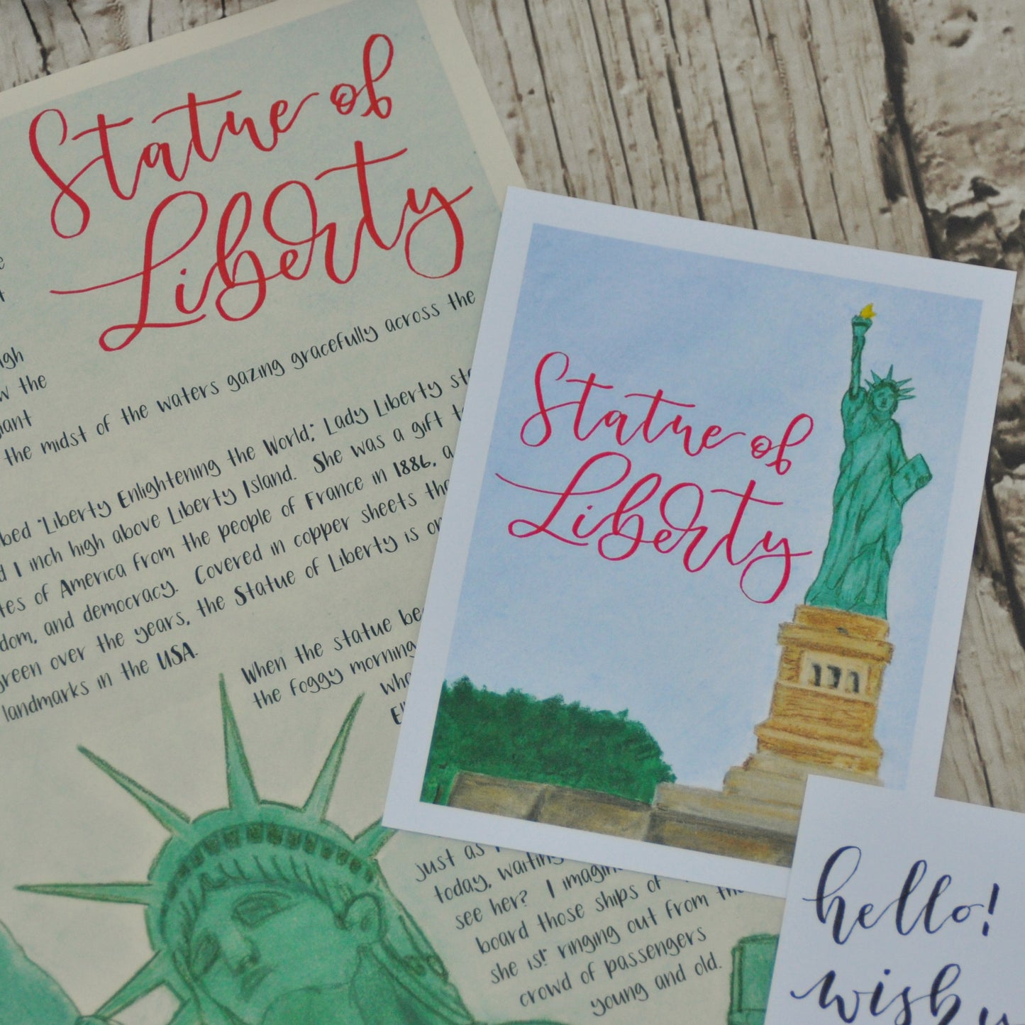 Statue of Liberty Letter