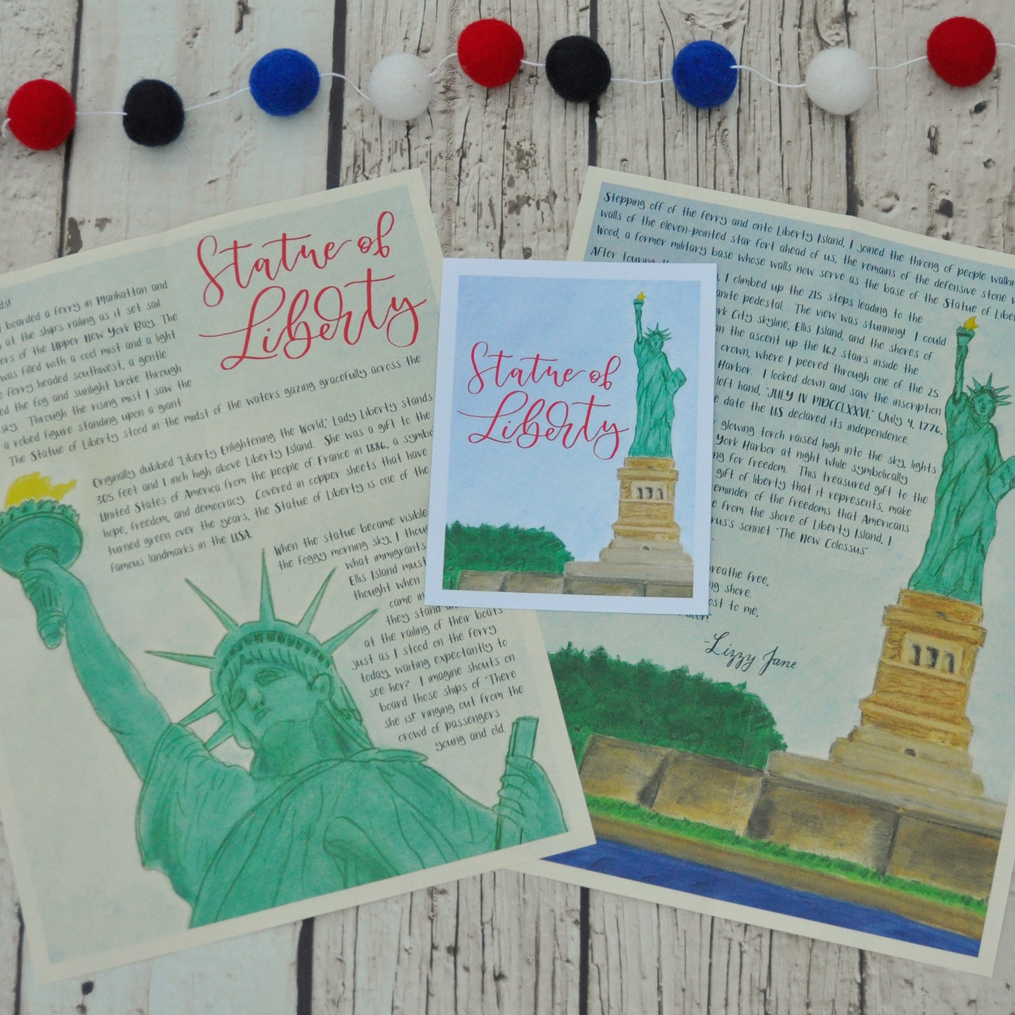Statue of Liberty Letter: Digital Download