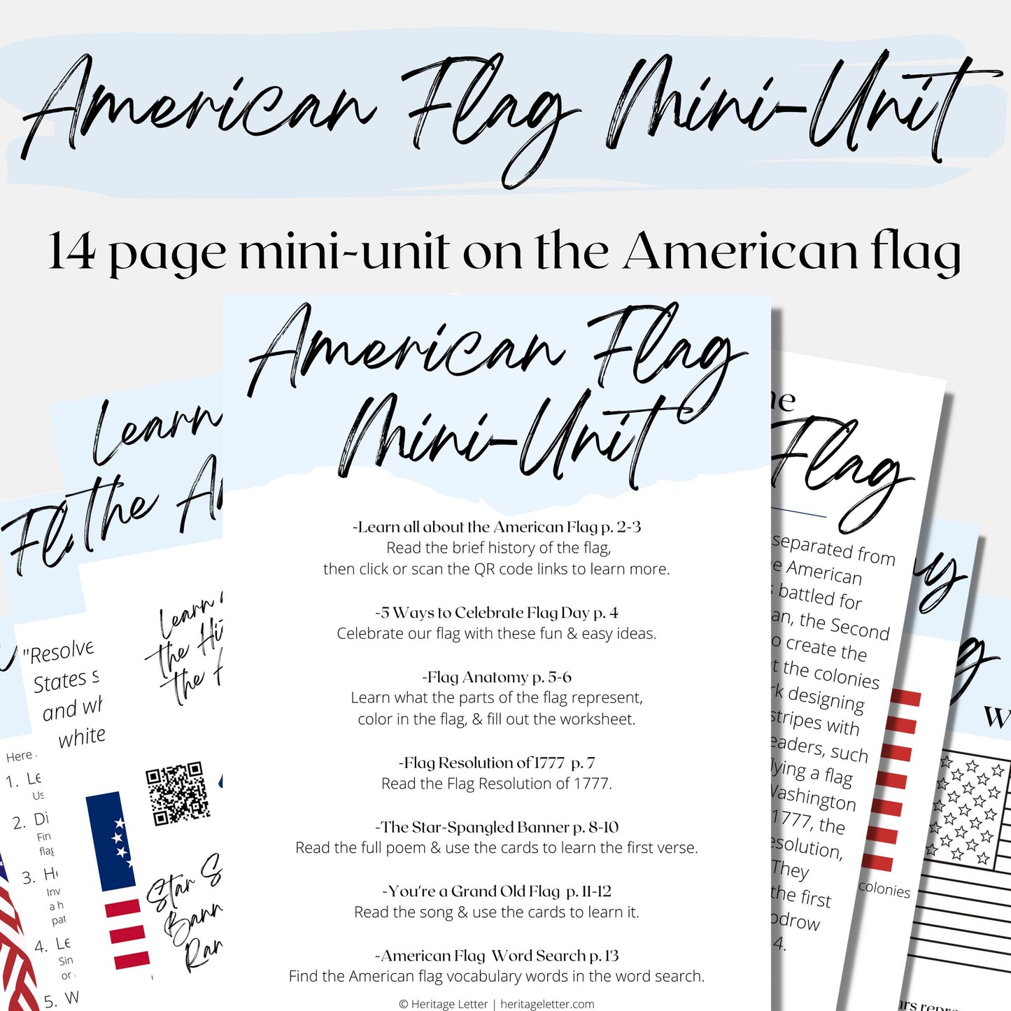 American Flag Mini-Unit Study