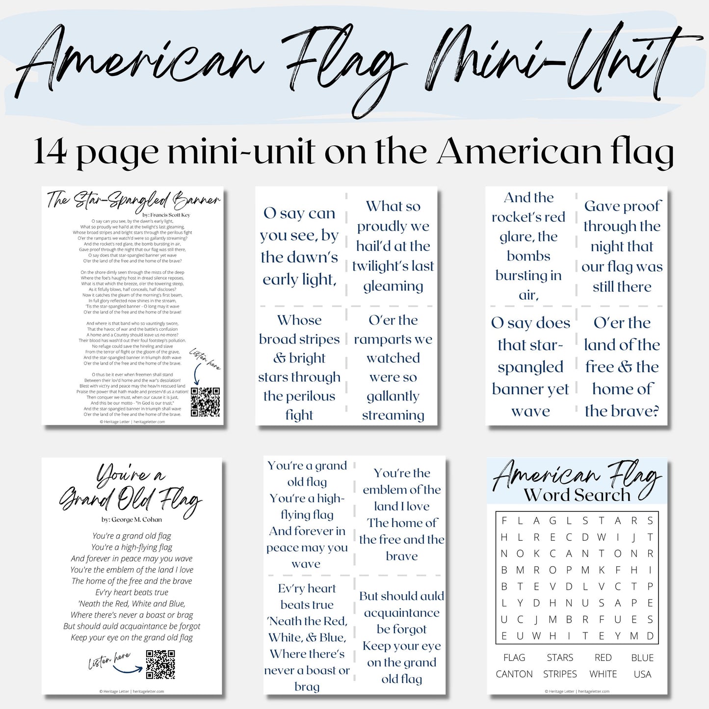 American Flag Mini-Unit Study