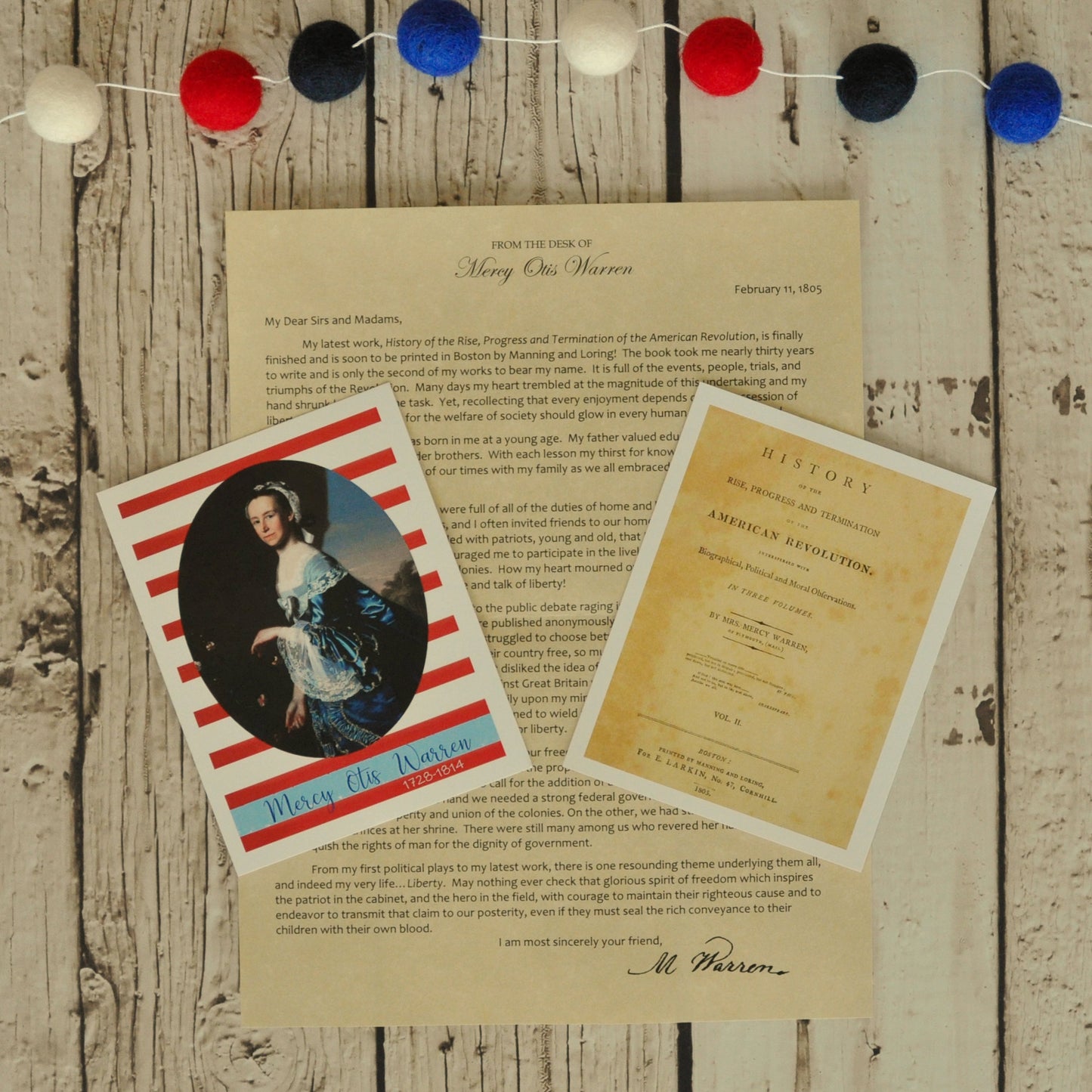 Mercy Otis Warren Letter