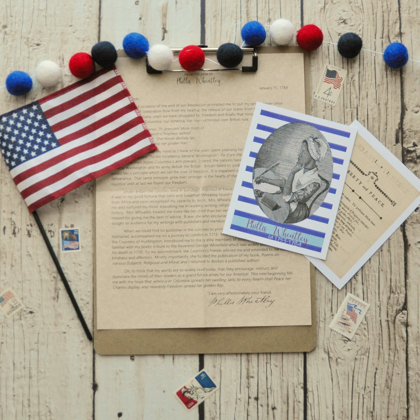 Phillis Wheatley Letter: Digital Download