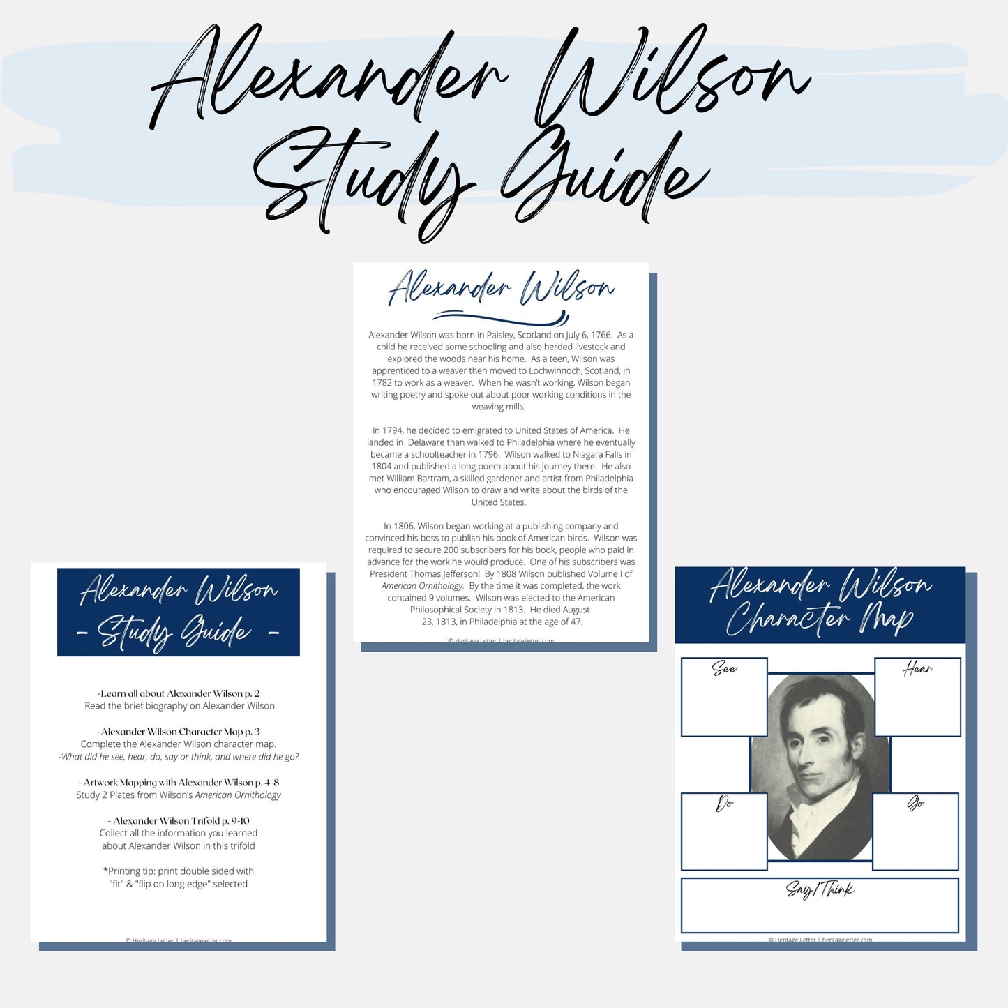 Alexander Wilson Study Guide