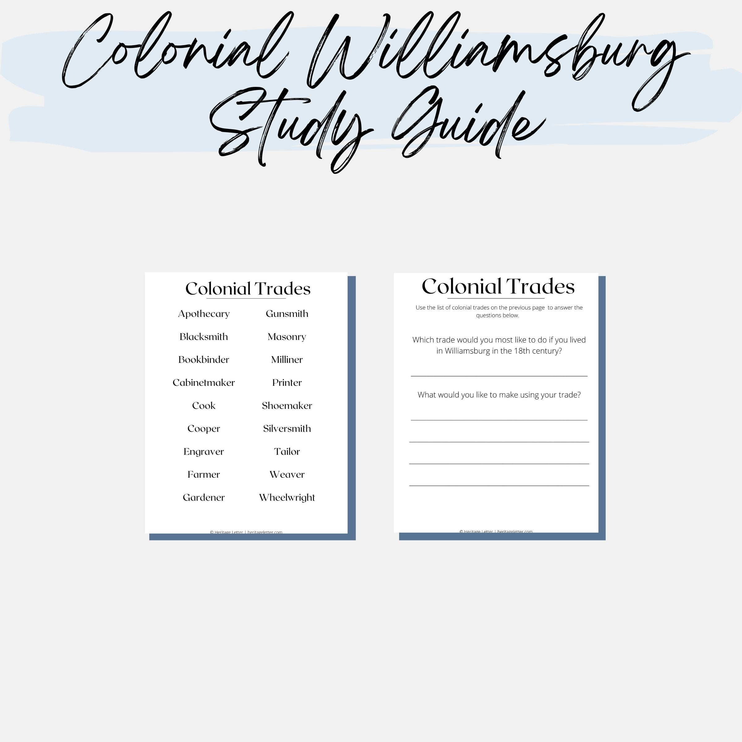 Colonial Williamsburg Unit