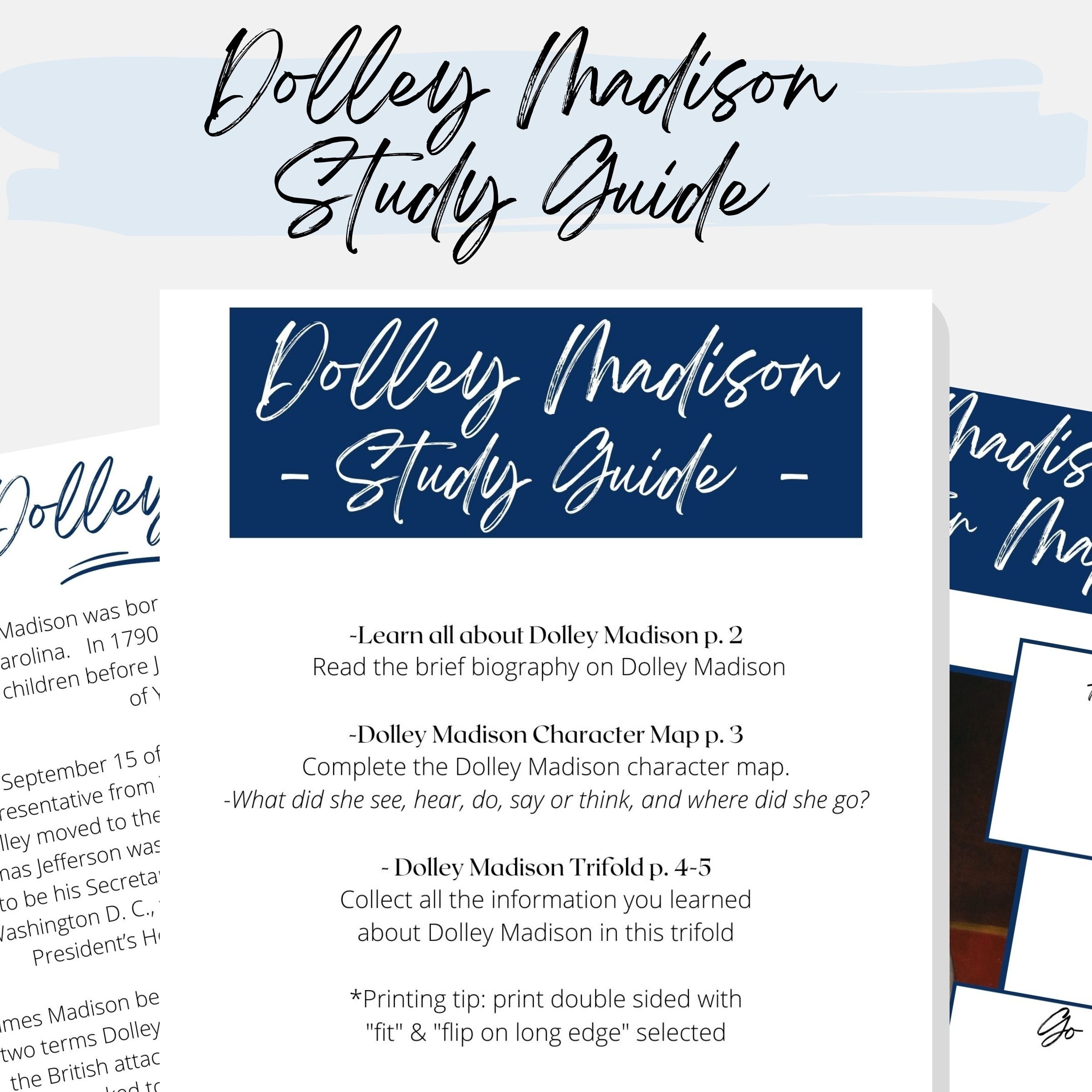 Dolley Madison Unit Study