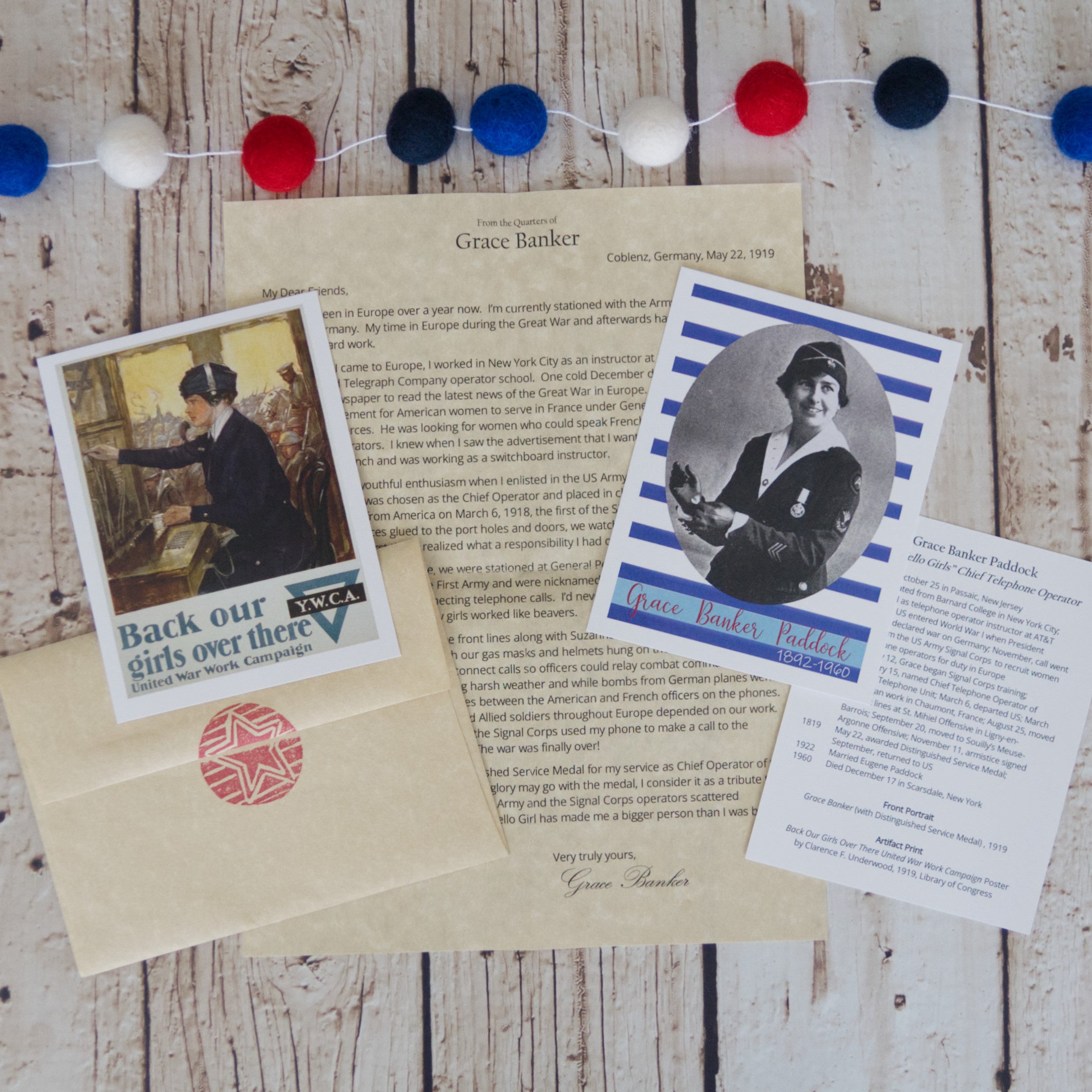Grace Banker Heritage Letter Set for Homeschool American HIstory for Kids