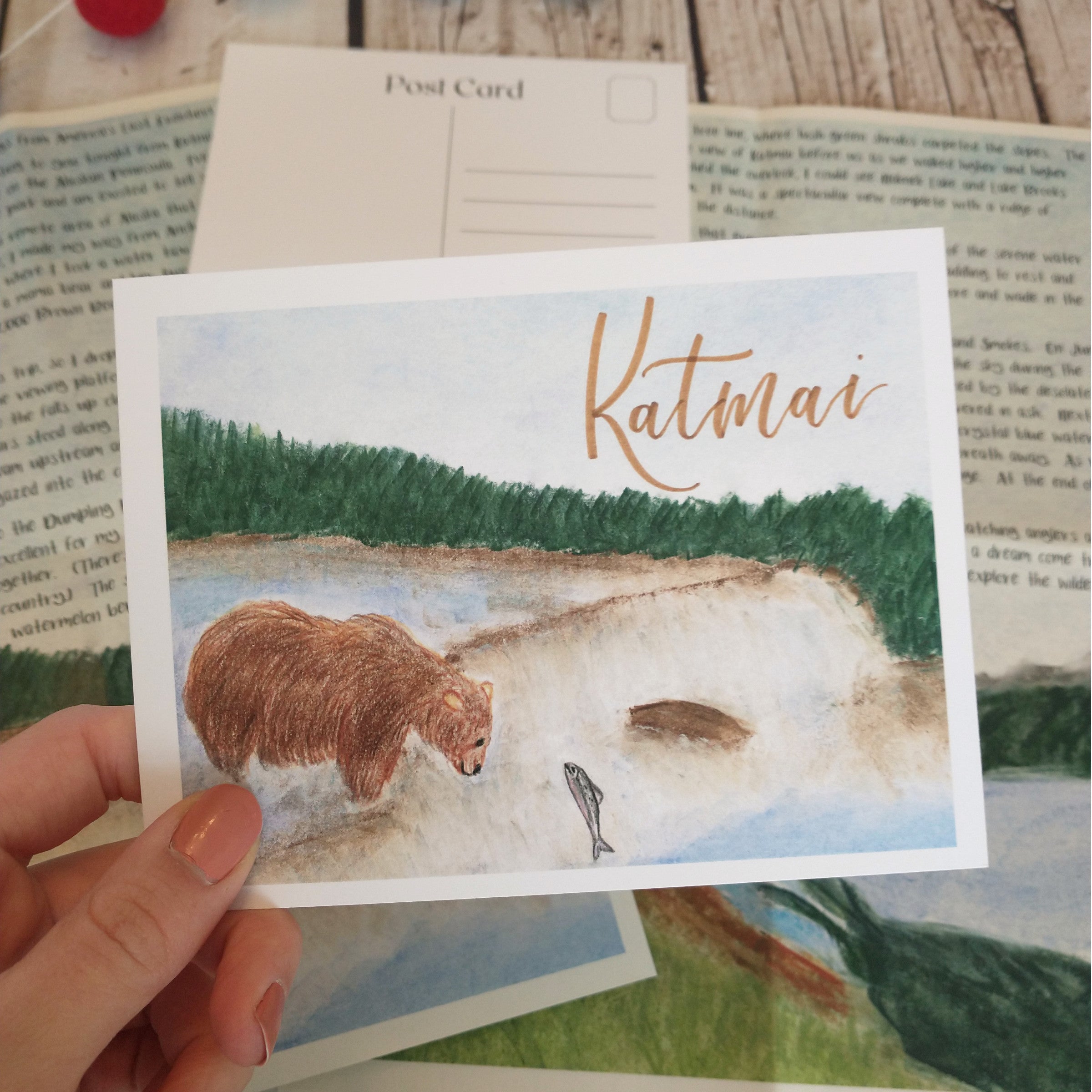 Katmai National Park Printable Postcard