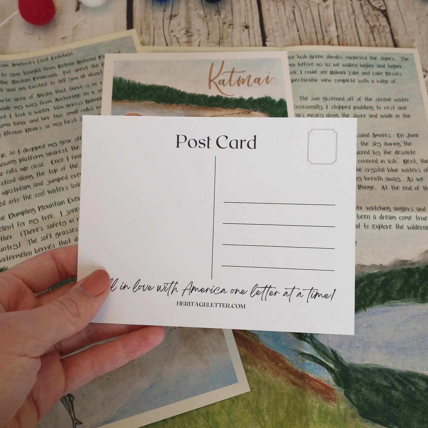 Katmai National Park Printable Postcard
