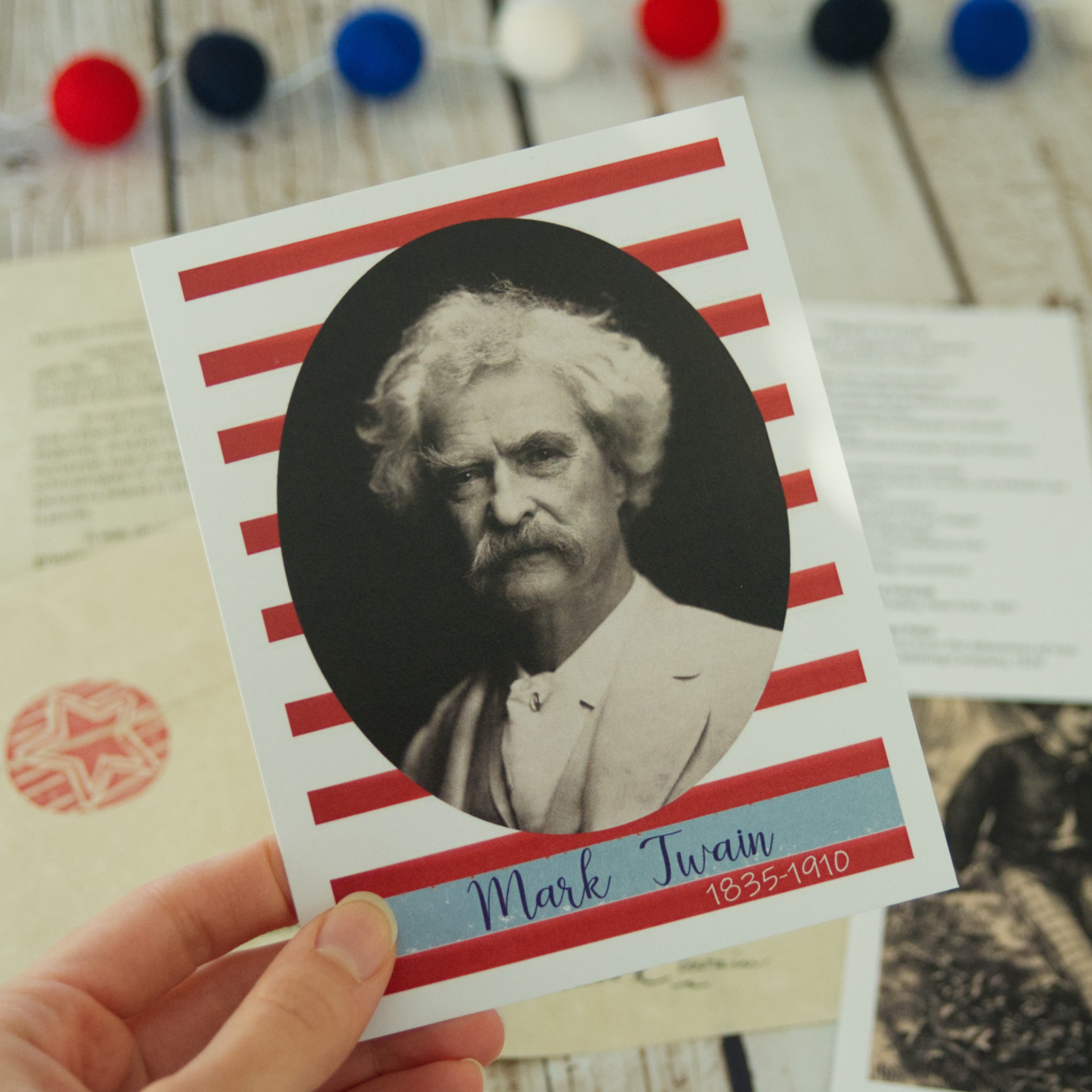 Mark Twain Photo Card