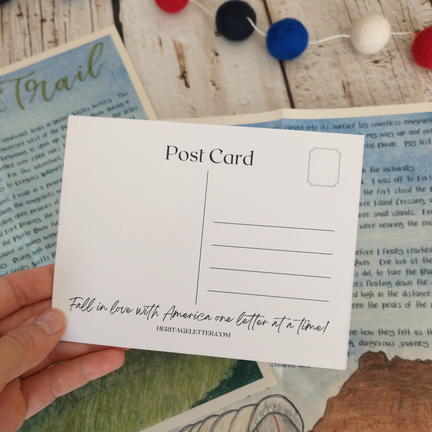 Oregon Trail Printable Postcard