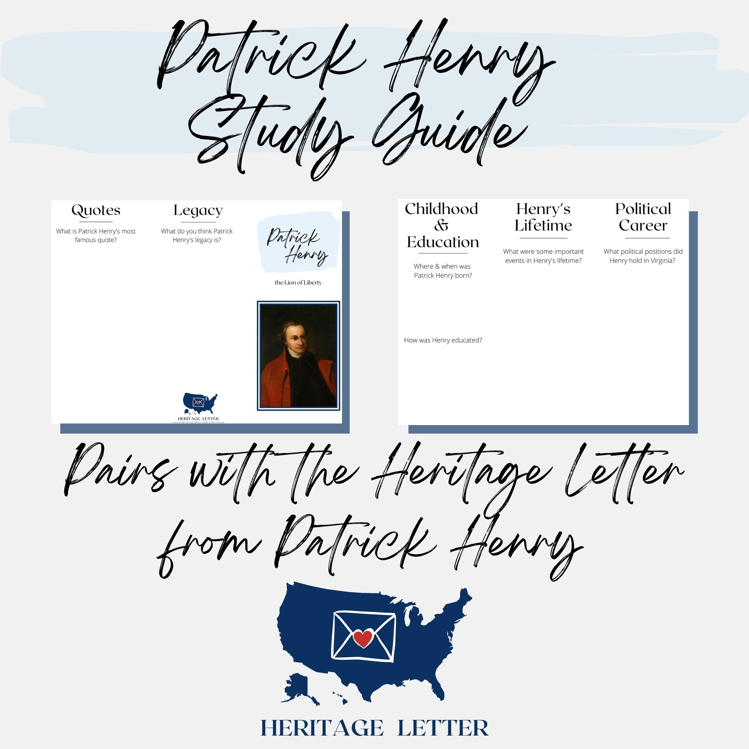 Patrick Henry Study Guide