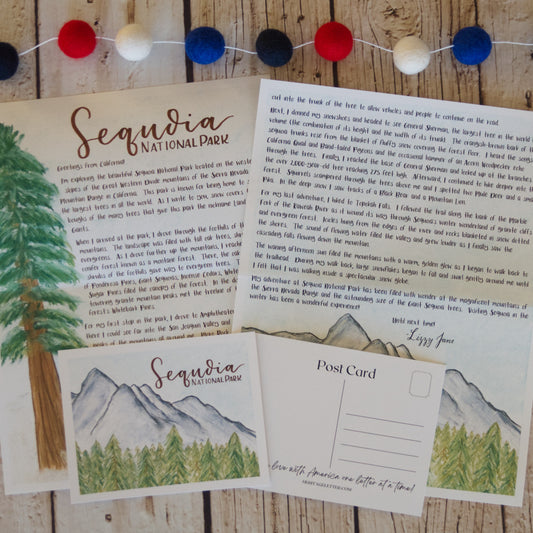 Sequoia National Park Letter