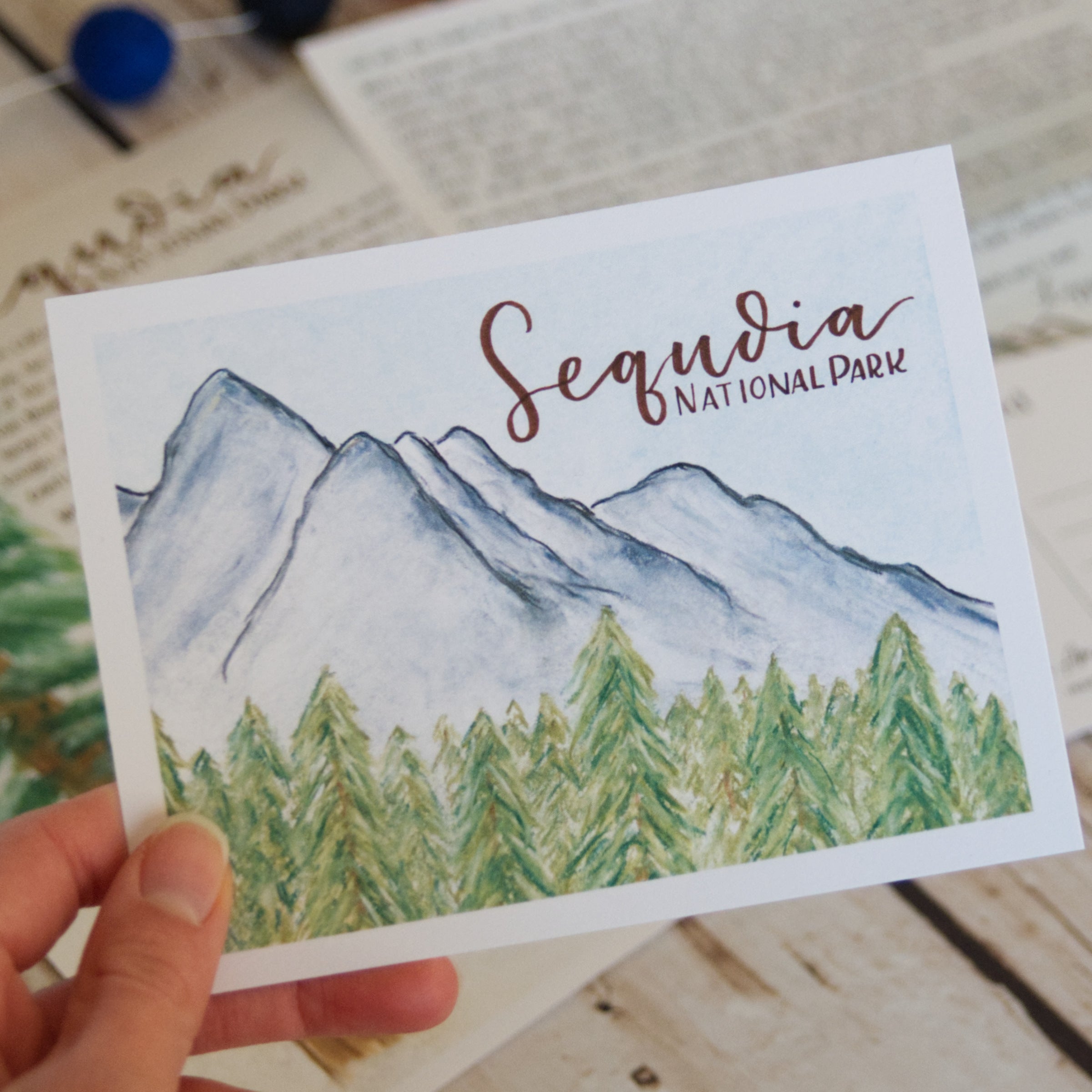 Sequoia National Park Postcard Front