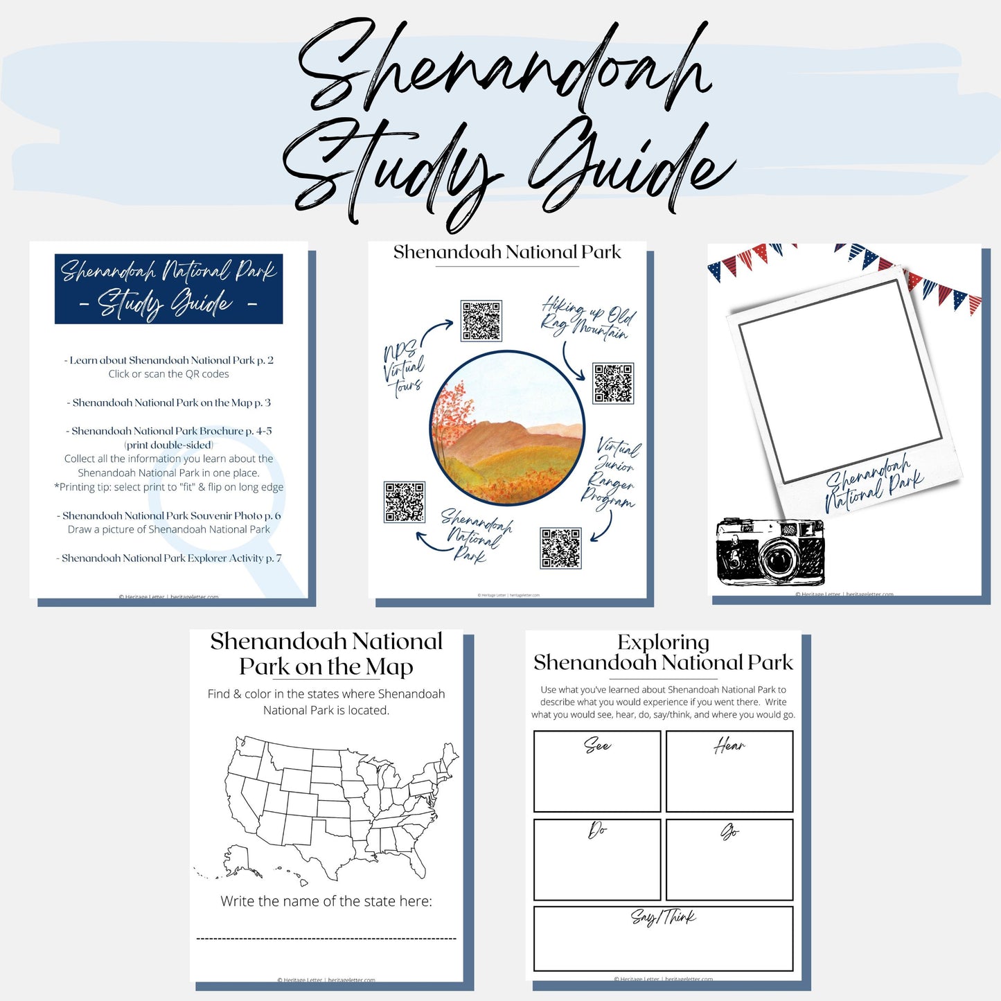 Shenandoah National Park Unit Study