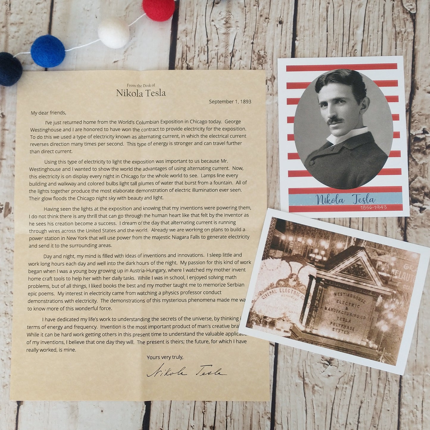 Nikola Tesla Letter: Digital Download – Heritage Letter
