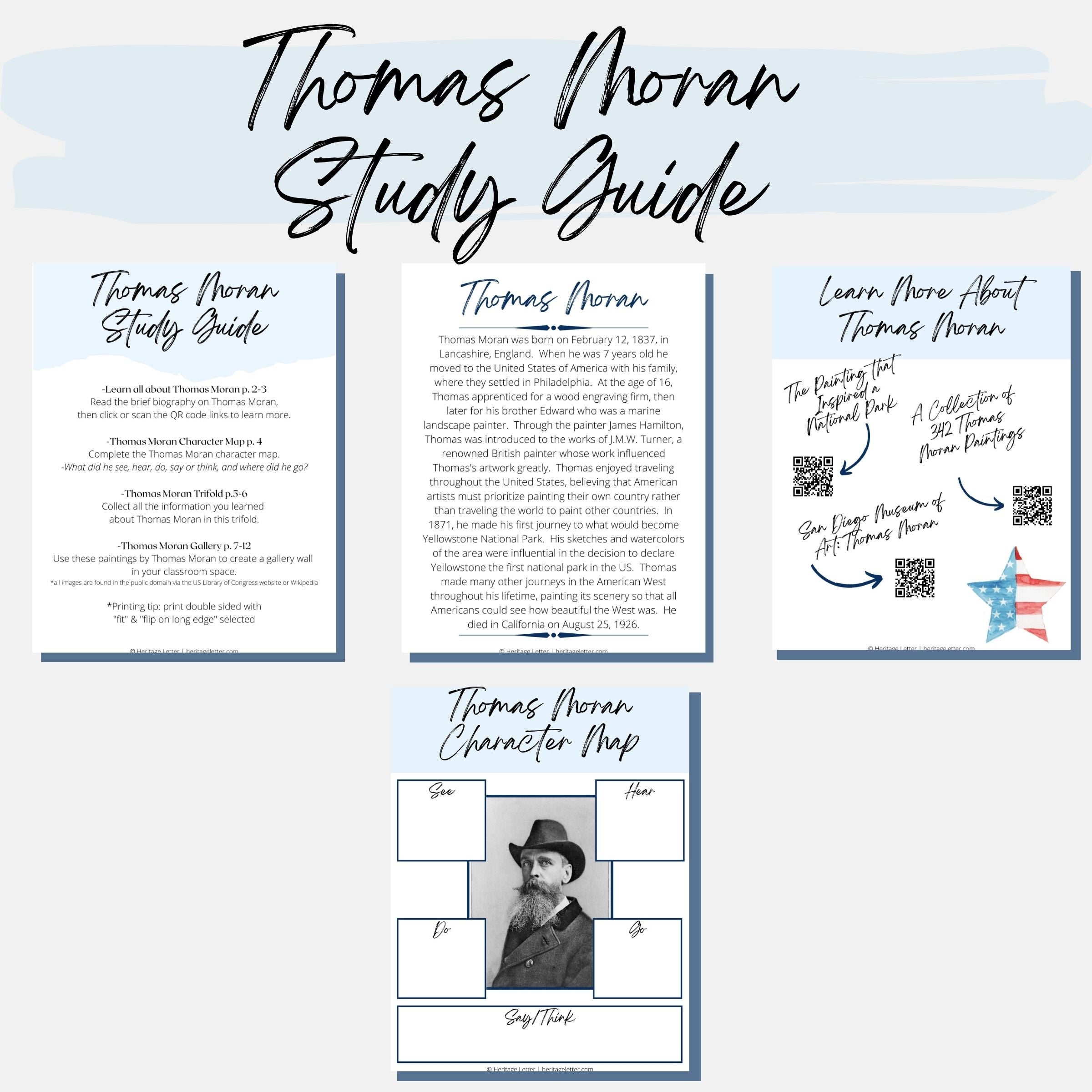 Thomas Moran Study Guide