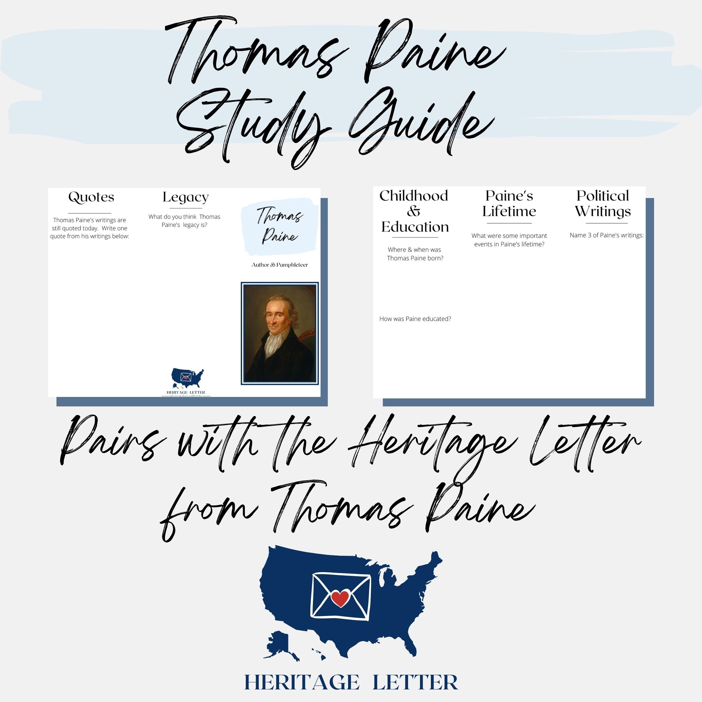Thomas Paine Study Guide
