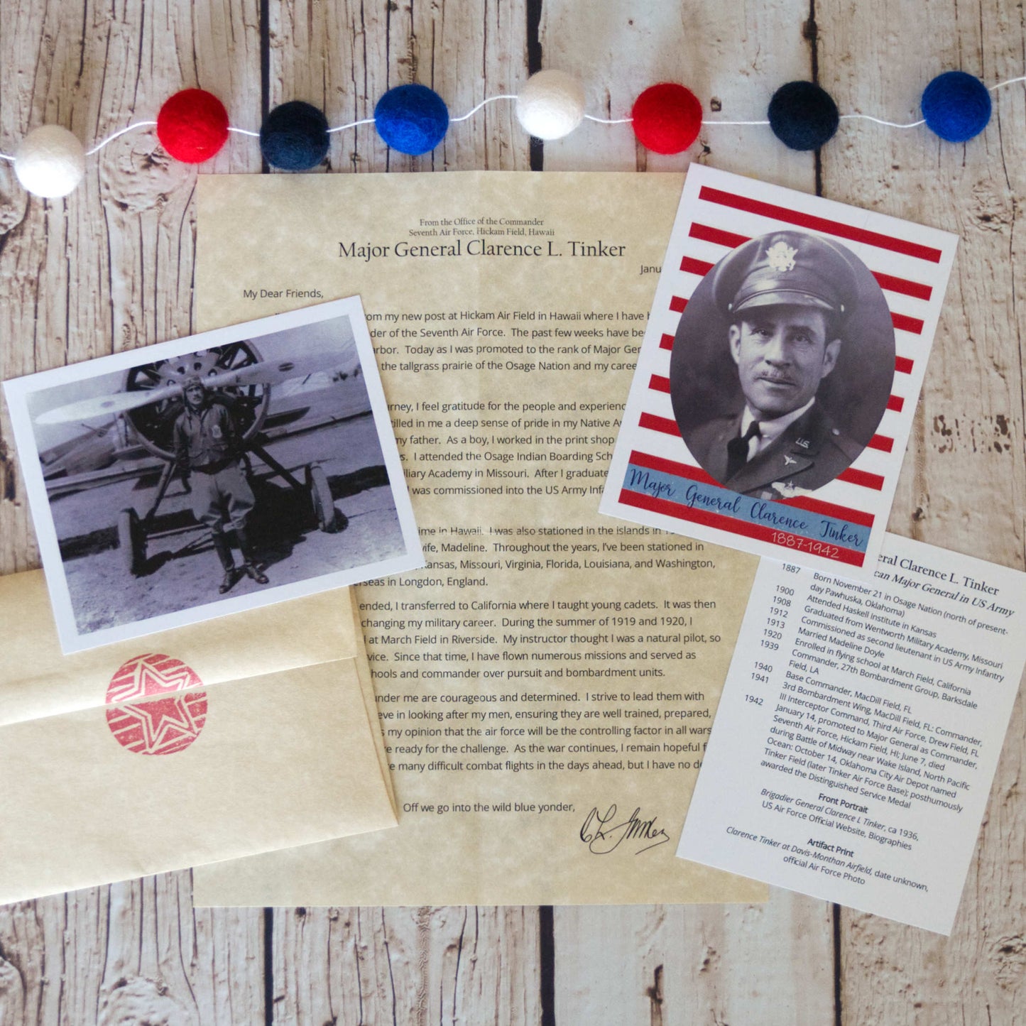 Clarence Tinker Letter