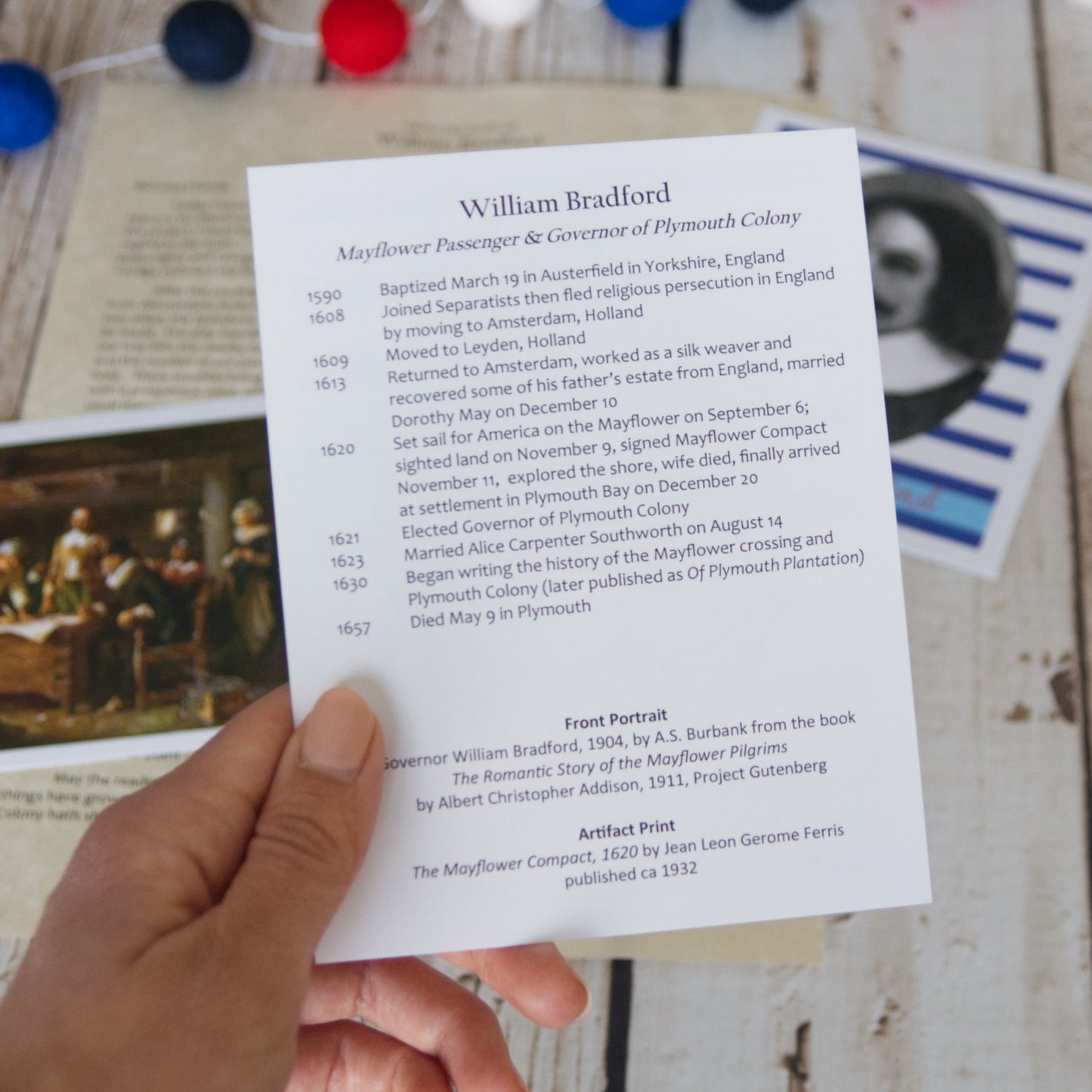 William Bradford Timeline for Kids