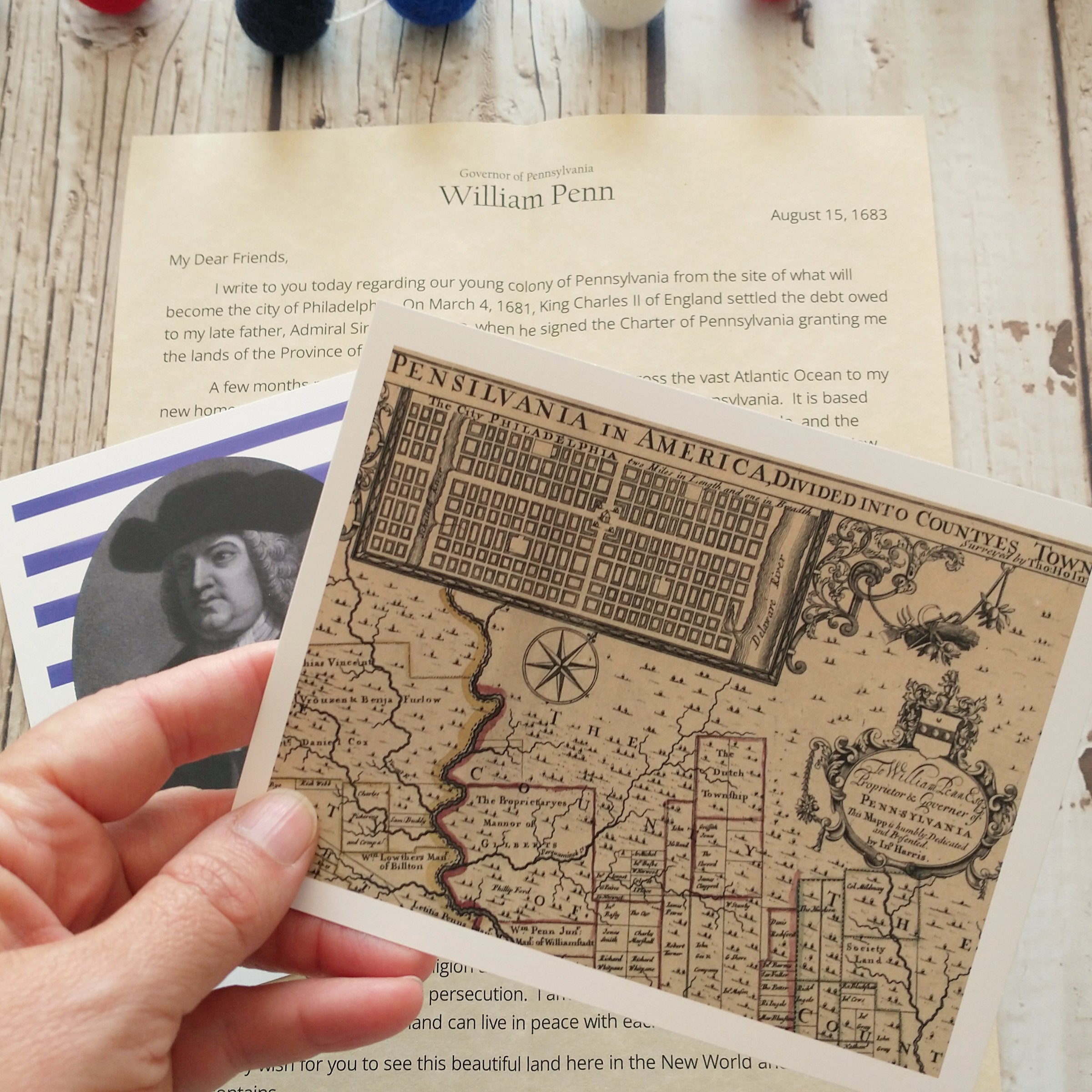 William Penn Letter: Digital Download