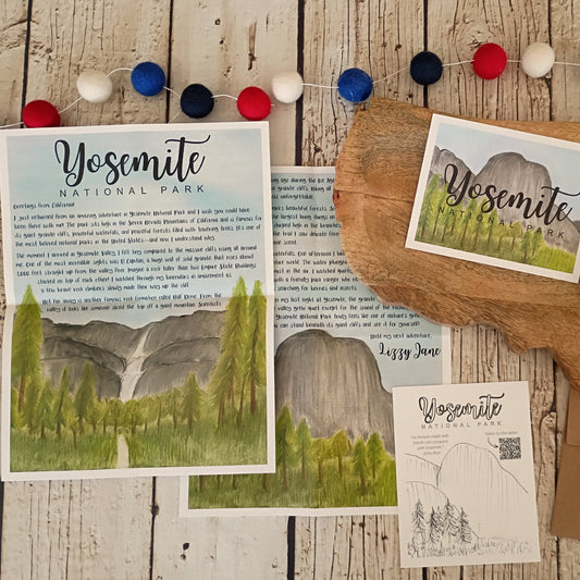 Yosemite National Park Adventure Letter