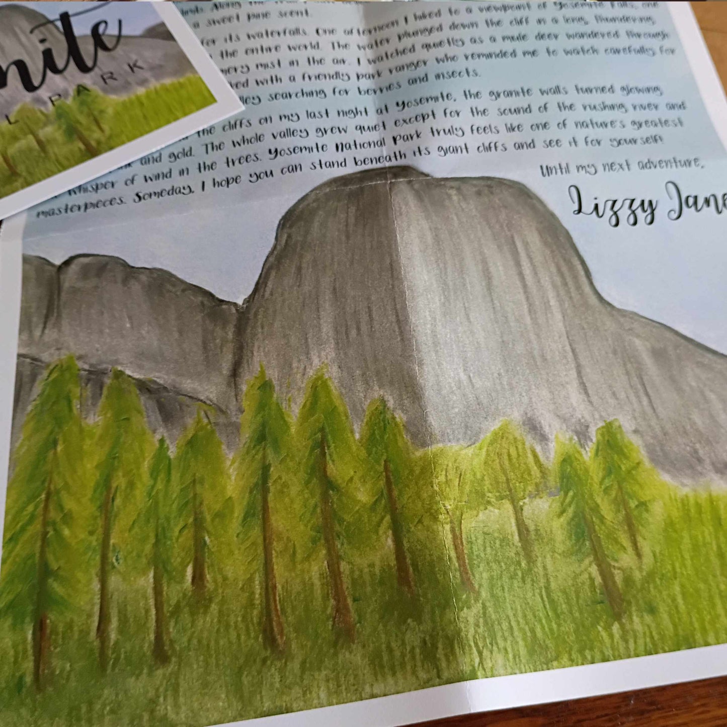 Yosemite National Park Adventure Letter