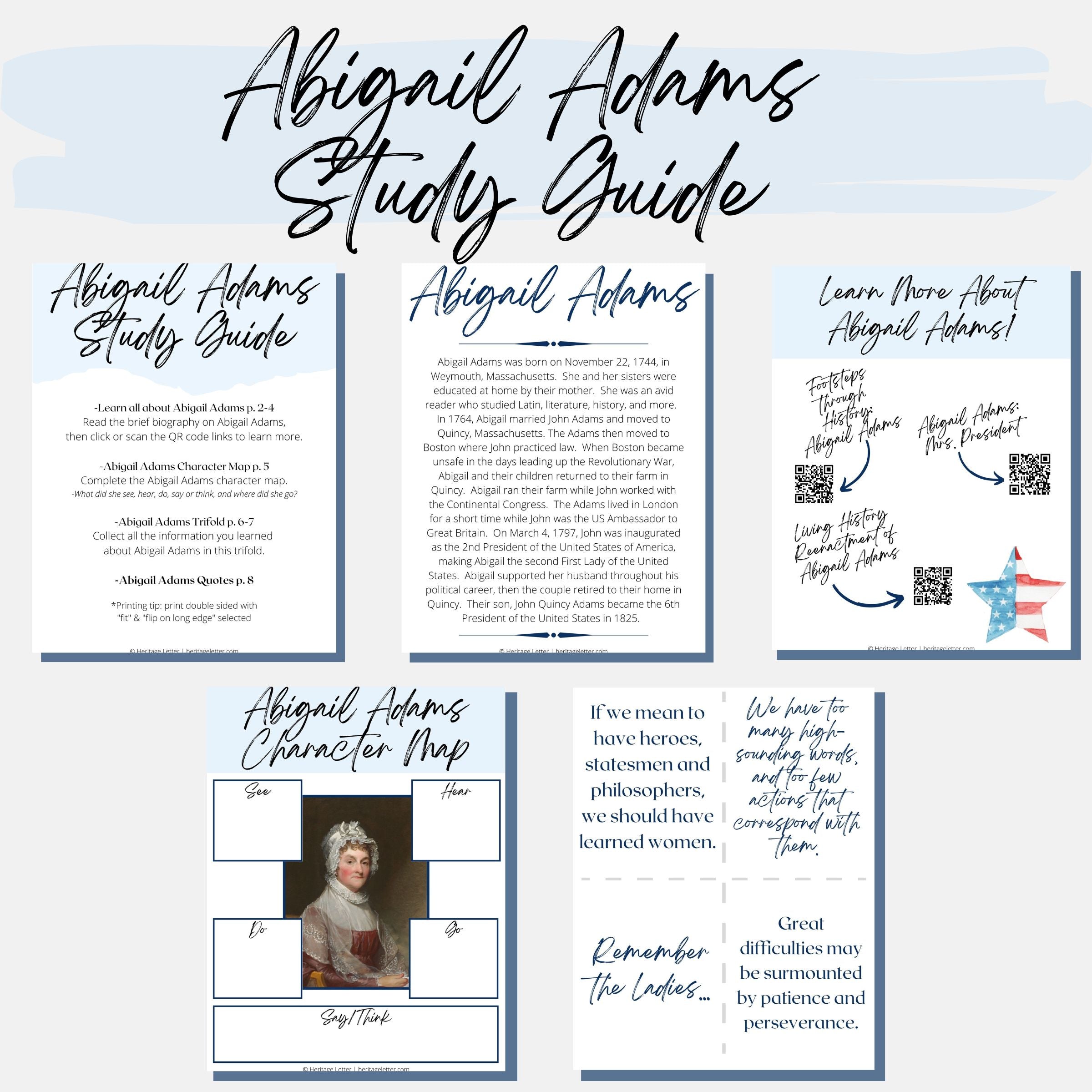 Abigail Adams Study Guide