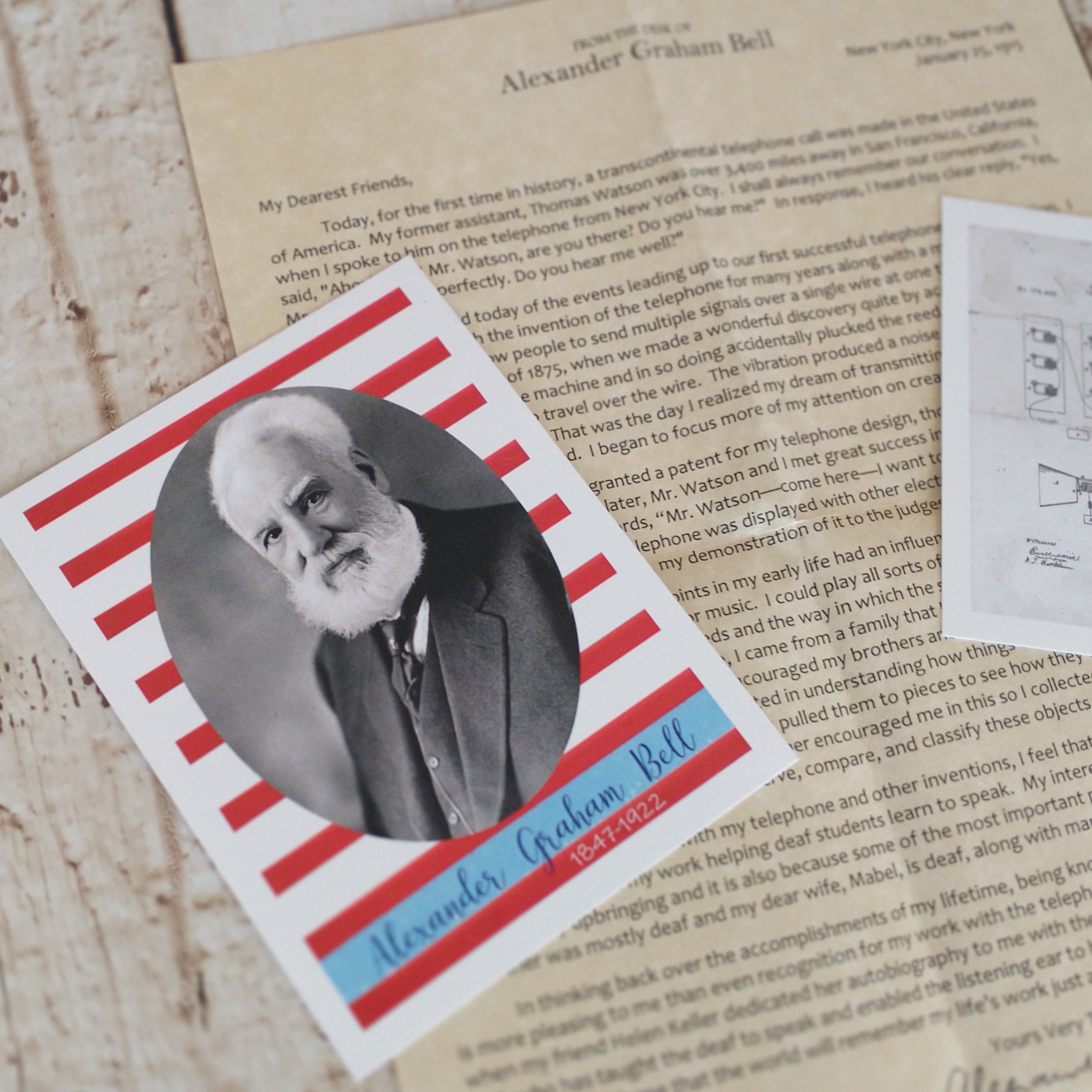 Alexander Graham Bell Letter: Digital Download