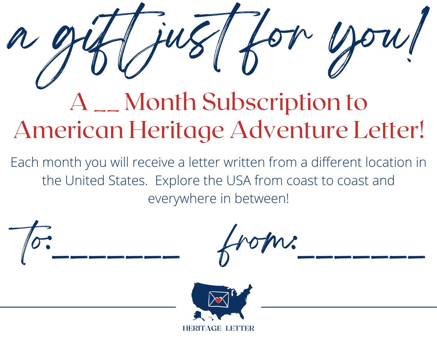 American Heritage Adventure Gift Card