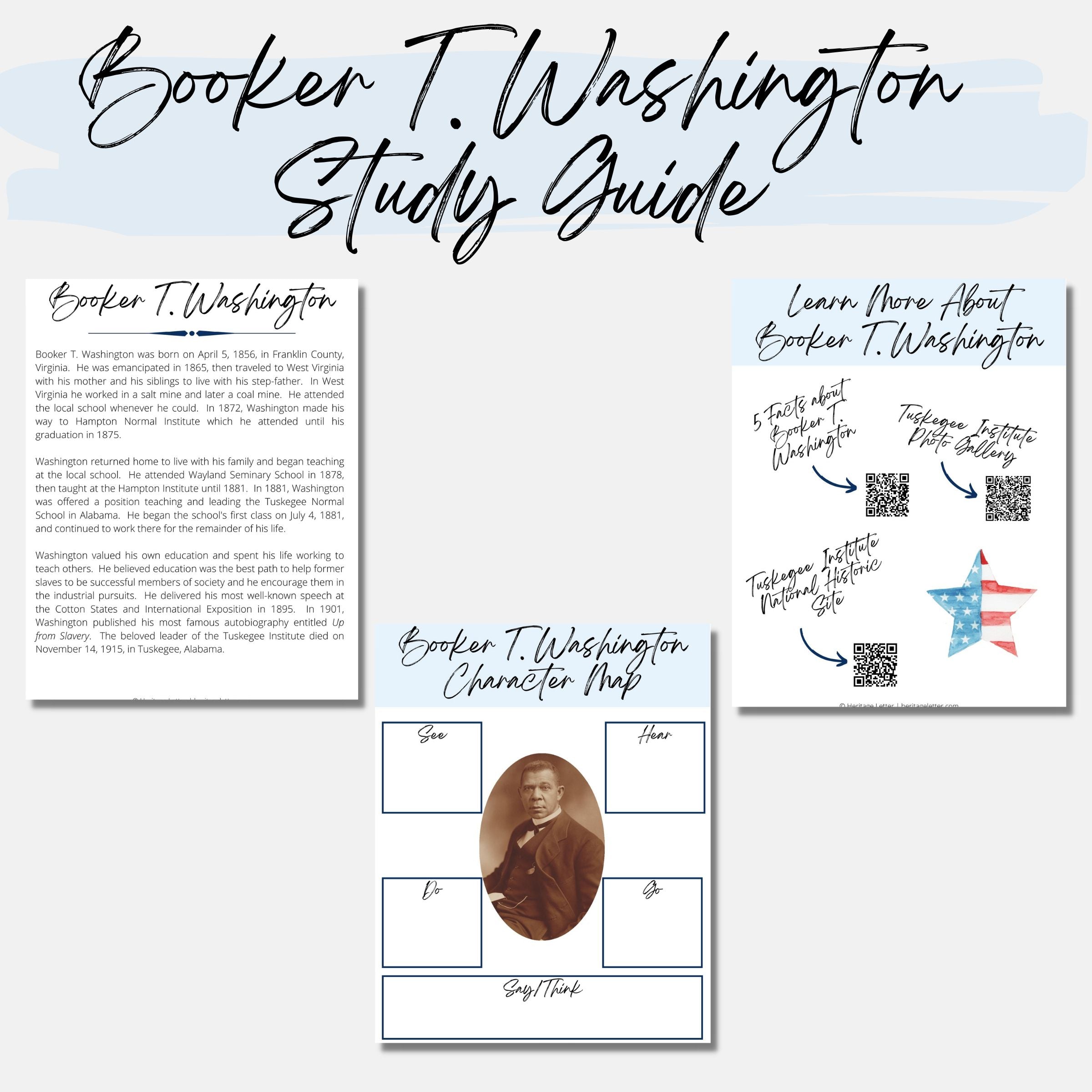 Booker T. Washington Study Guide