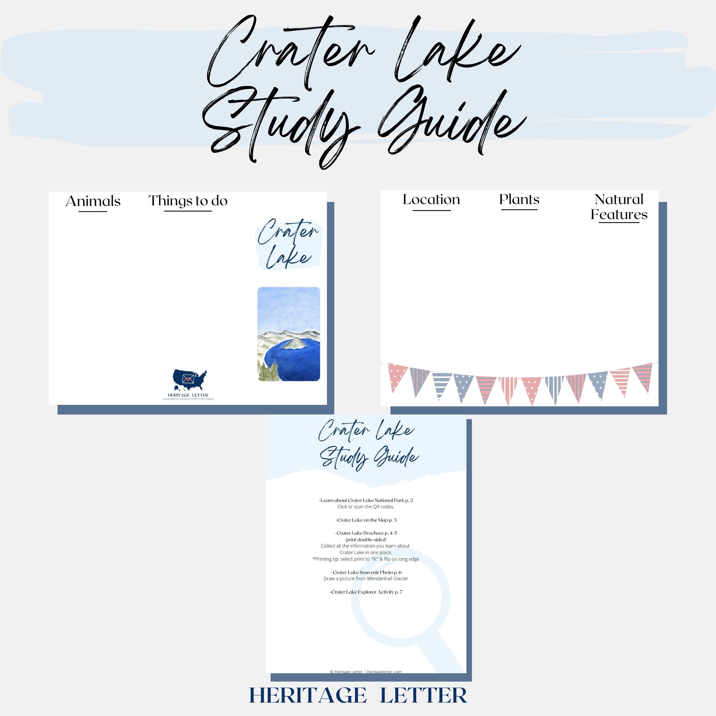 Crater Lake Lesson Plans