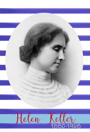 Helen Keller Photo Card